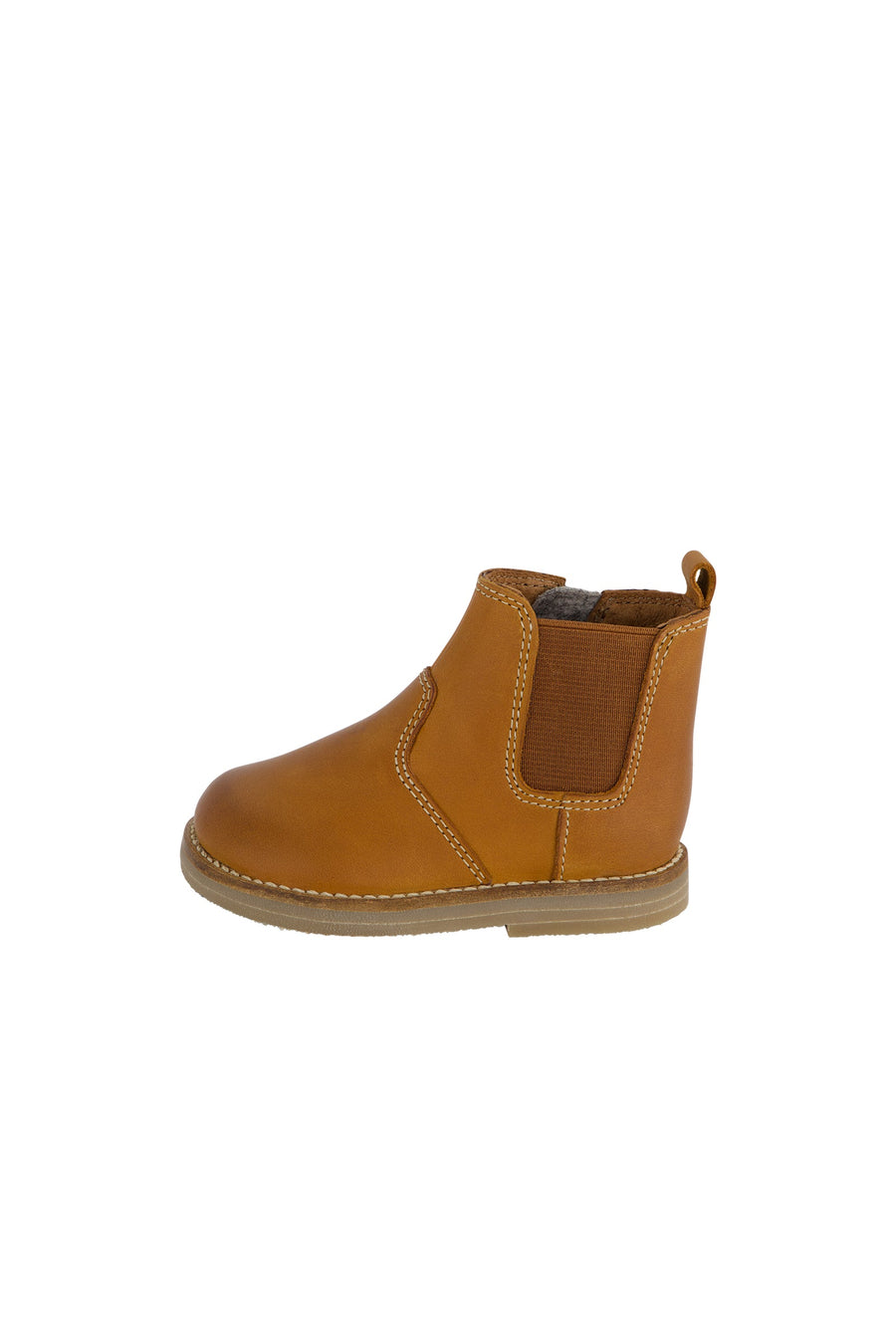 Leather Boot with Elastic Side - Tan Childrens Footwear from Jamie Kay NZ