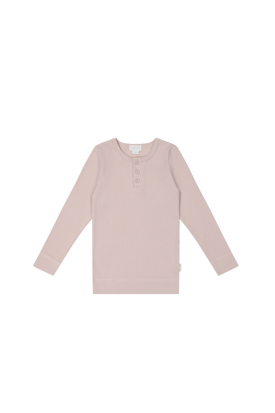 Organic Cotton Modal Long Sleeve Henley - Rosie Childrens Top from Jamie Kay NZ