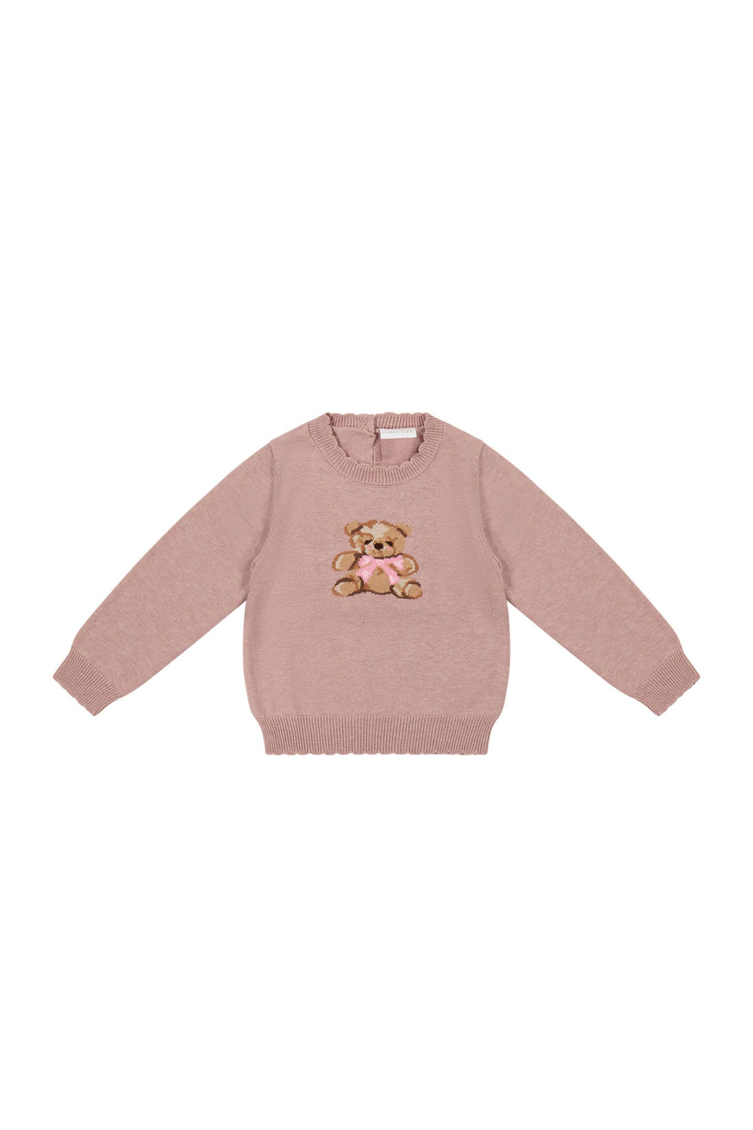 Audrey Knitted Jumper - Powder Pink Marle – Jamie Kay NZ