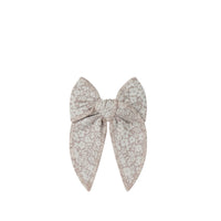 Organic Cotton Bow - Greta Floral Bark Childrens Bow from Jamie Kay NZ