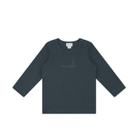 Pima Cotton Vinny Long Sleeve Top - Charter Childrens Top from Jamie Kay NZ