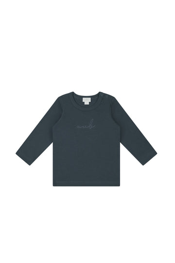 Pima Cotton Vinny Long Sleeve Top - Charter Childrens Top from Jamie Kay NZ