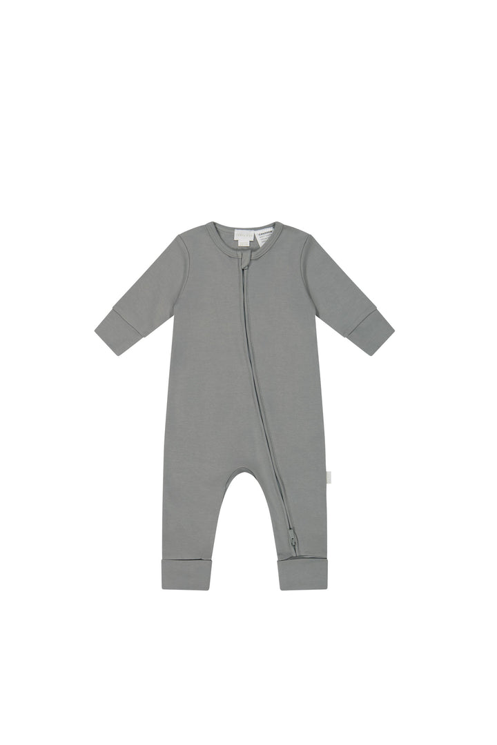 Pima Cotton Frankie Zip Onepiece - Chalk Childrens Onepiece from Jamie Kay NZ