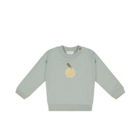 Organic Cotton Asher Sweatshirt - Mineral Childrens Sweatshirting from Jamie Kay NZ