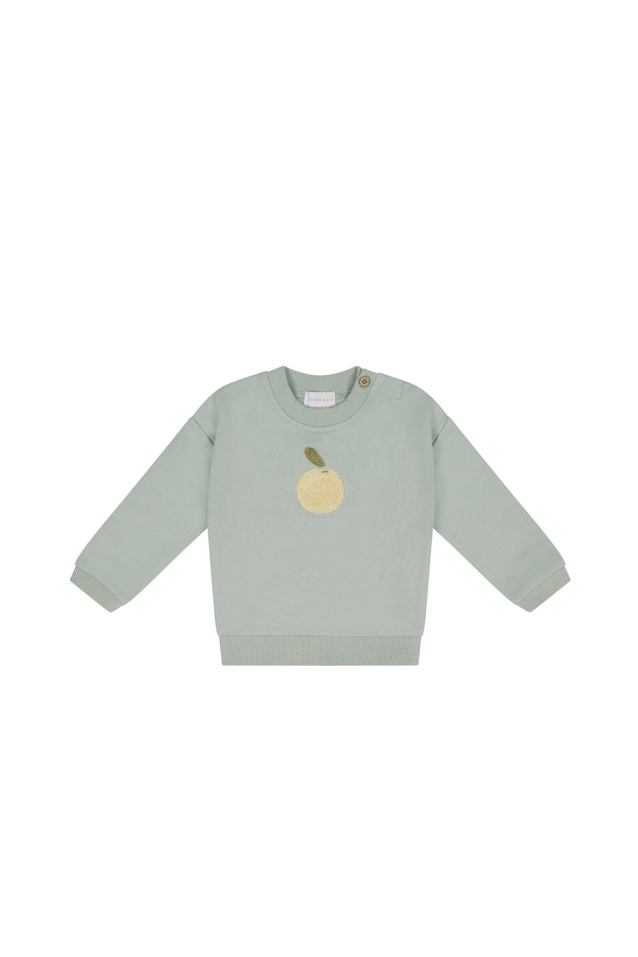 Organic Cotton Asher Sweatshirt - Mineral Childrens Sweatshirting from Jamie Kay NZ