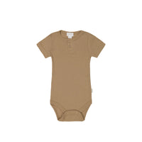 Organic Cotton Modal Darcy Rib Tee Bodysuit - Honeycomb Childrens Bodysuit from Jamie Kay NZ