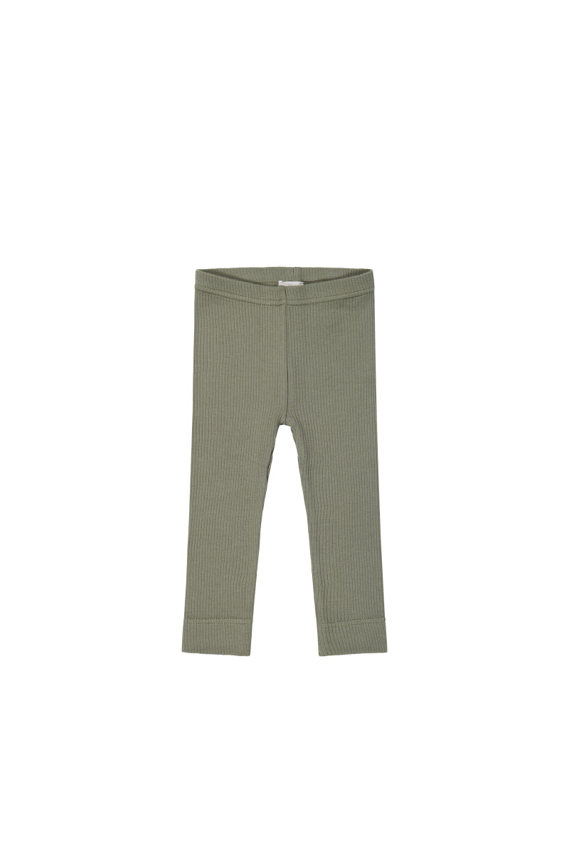 Organic Cotton Modal Everyday Legging - Dill Childrens Legging from Jamie Kay NZ