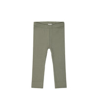 Organic Cotton Modal Everyday Legging - Dill Childrens Legging from Jamie Kay NZ