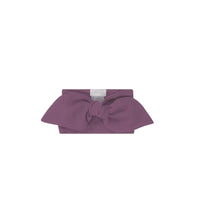 Organic Cotton Modal Lilian Headband - Elderberry Childrens Headband from Jamie Kay NZ