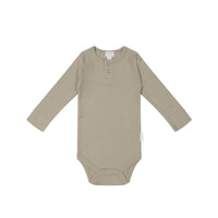 Organic Cotton Modal Long Sleeve Bodysuit - Rye Childrens Bodysuit from Jamie Kay NZ