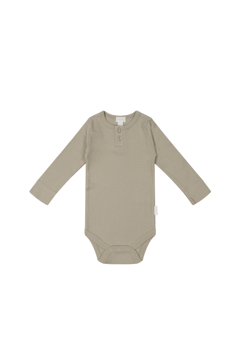 Organic Cotton Modal Long Sleeve Bodysuit - Rye Childrens Bodysuit from Jamie Kay NZ