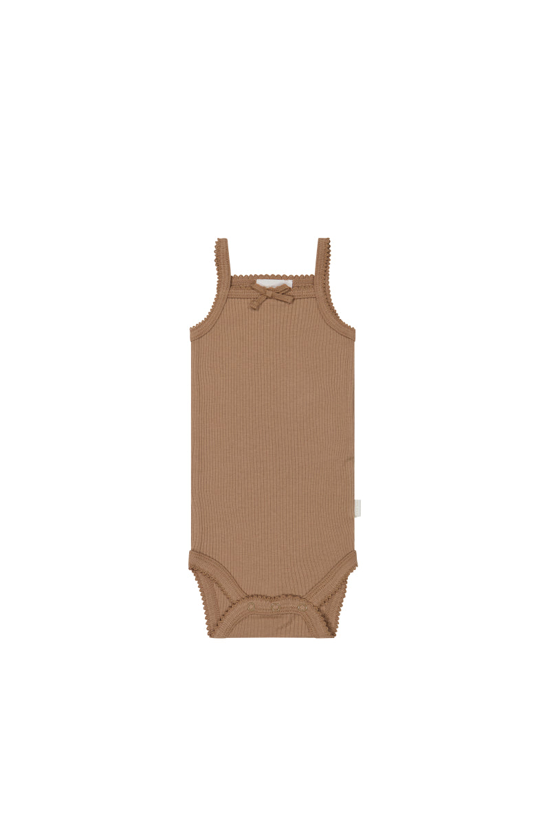 Organic Cotton Modal Singlet Bodysuit - Desert Childrens Bodysuit from Jamie Kay NZ