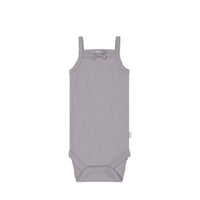 Organic Cotton Modal Singlet Bodysuit - Moon Childrens Bodysuit from Jamie Kay NZ