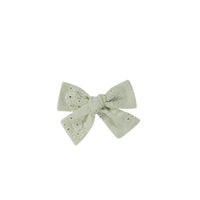 Madeline Bow - Misty Green Childrens Bow from Jamie Kay NZ