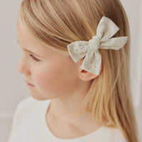 Madeline Bow - Misty Green Childrens Bow from Jamie Kay NZ